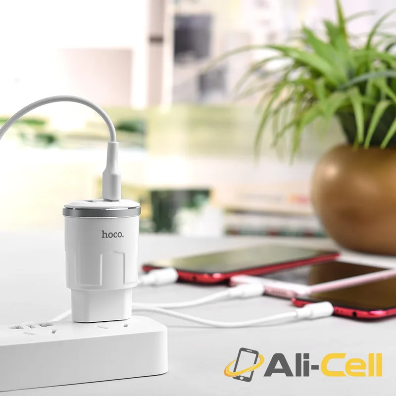 Wall charger “C38A Thunder power” EU dual USB charging adapter (Set With 3 In 1 Cable) — 6