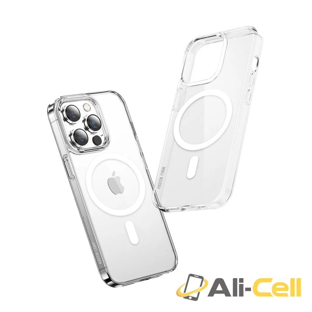 Green Lion 360° Anti-Shock Creative Magnetic Case iPhone 14 - Clear