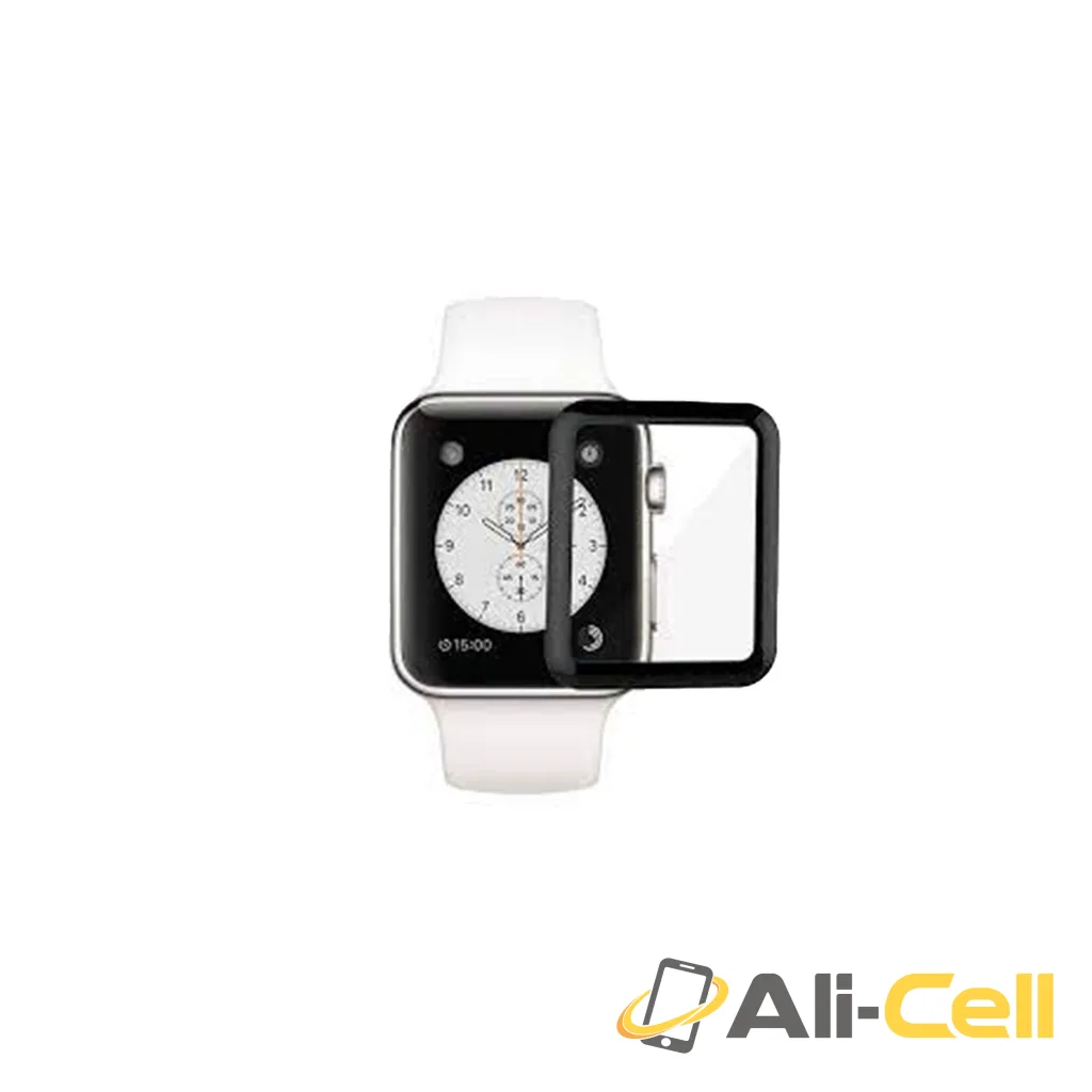 Green Lion 3D Full Glass Screen Protector For Apple Watch 3/4/5-Black Edge/Clear