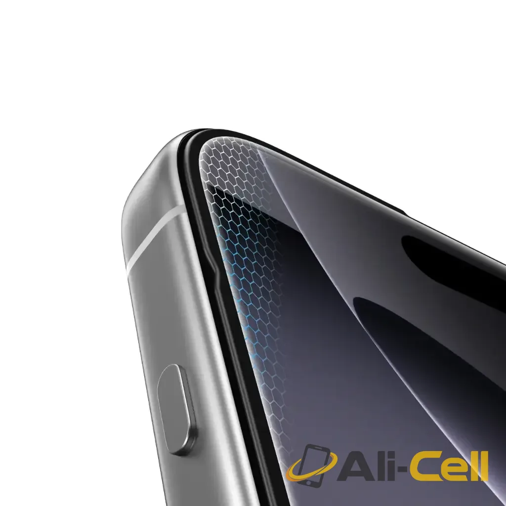 Green Lion 3D Silicone Plus High Definition Edge Glass for iPhone 17 Pro/Pro Max - Black Edge / Clear — 3