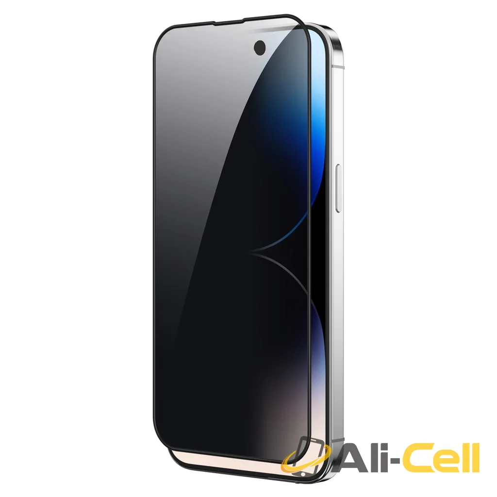 Green Lion 3D Silicone Privacy Screen Protector for iPhone15 Series - Black — 2