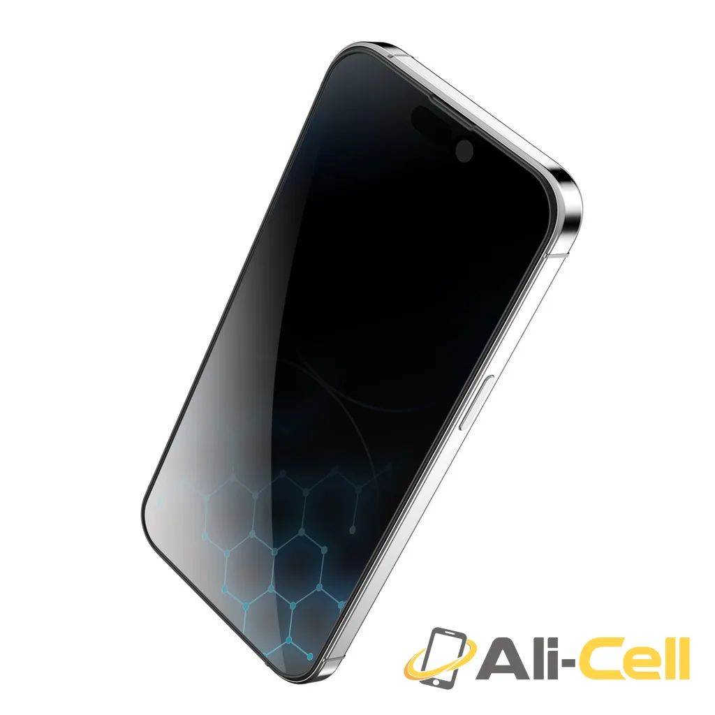 Green Lion 3D Silicone Privacy Screen Protector for iPhone15 Series - Black — 3