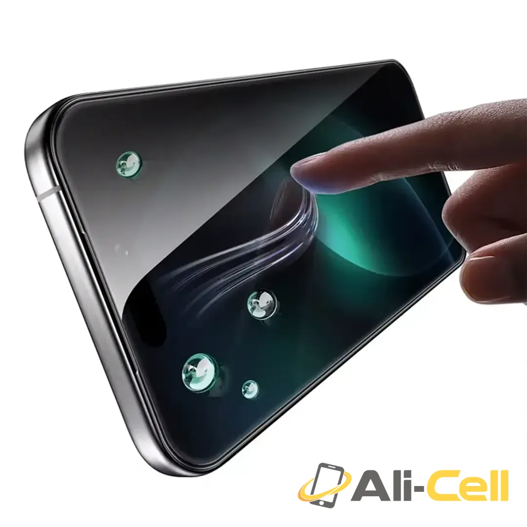 Green Lion 3D Silicone Plus Privacy Screen Protector for iPhone 17 Series - Black Edge/Privacy — 3