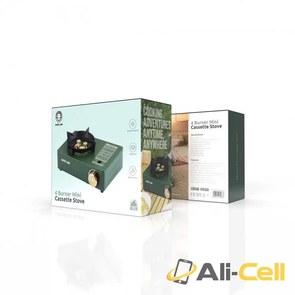 Green Lion 4 Burner Mini Cassette Stove - Green — 2