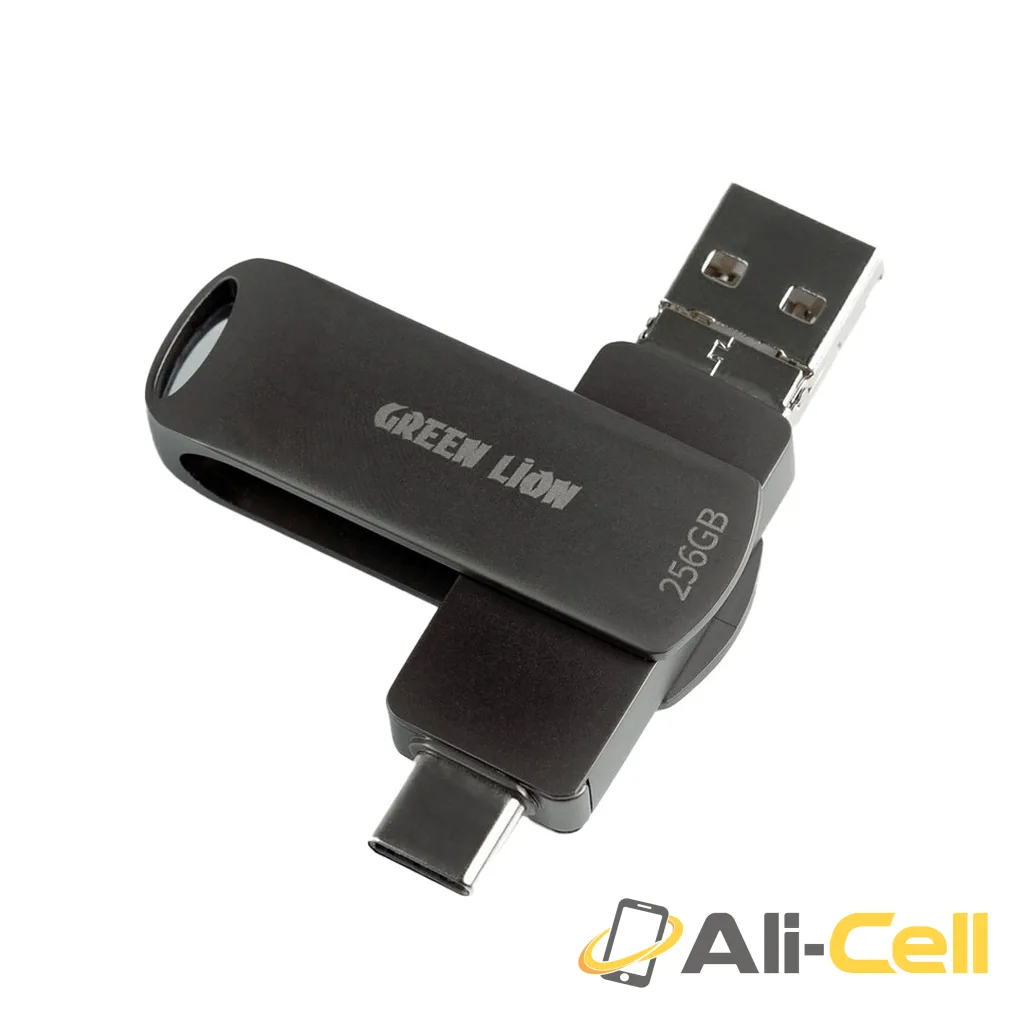Green Lion 4 in 1 Pro Flash Drive 256GB - Black