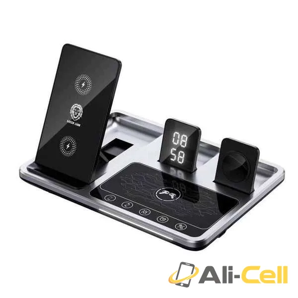 Green Lion 4 in 1 Wireless Charging Station Gray