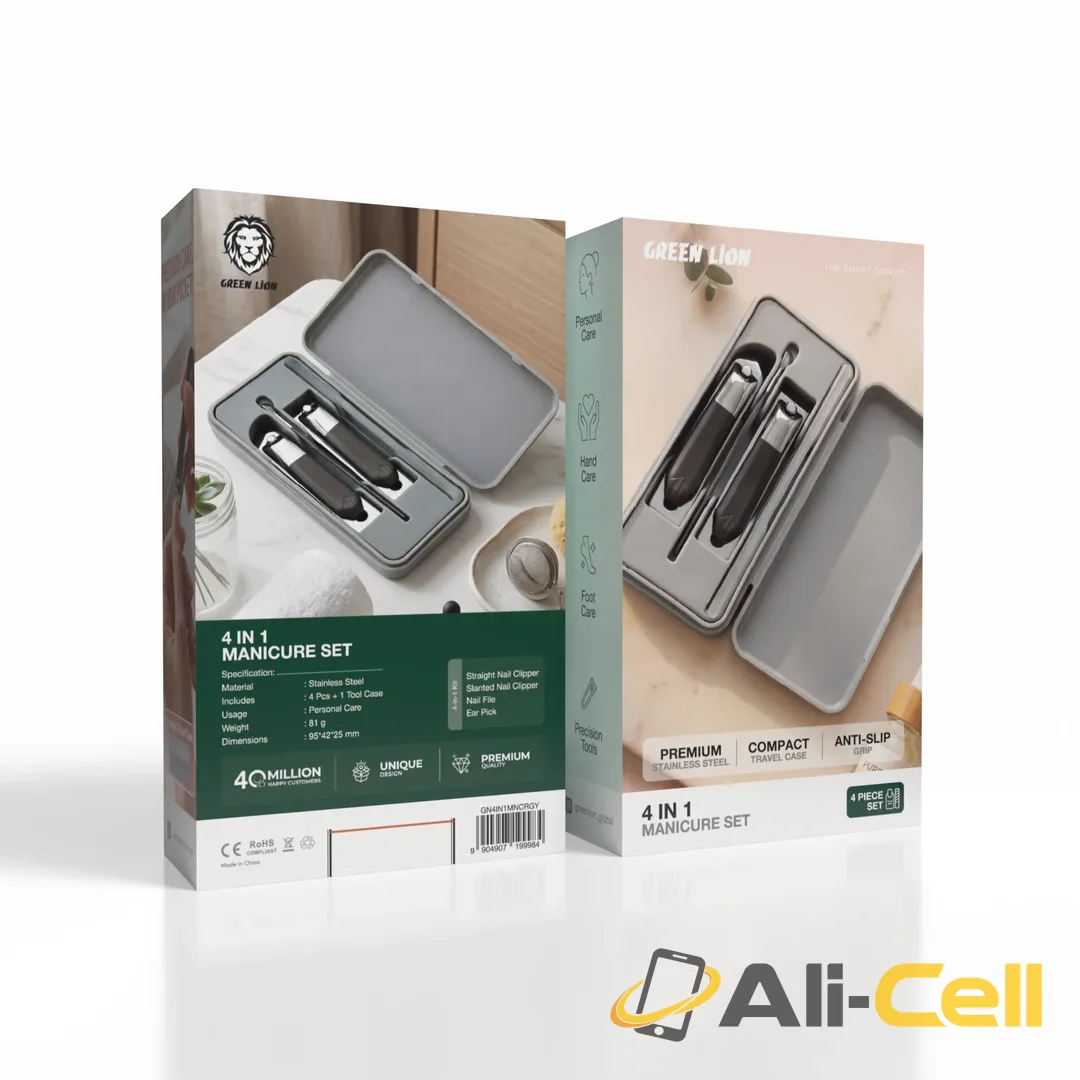 Green Lion 4 in 1 Manicure Set - Grey — 2