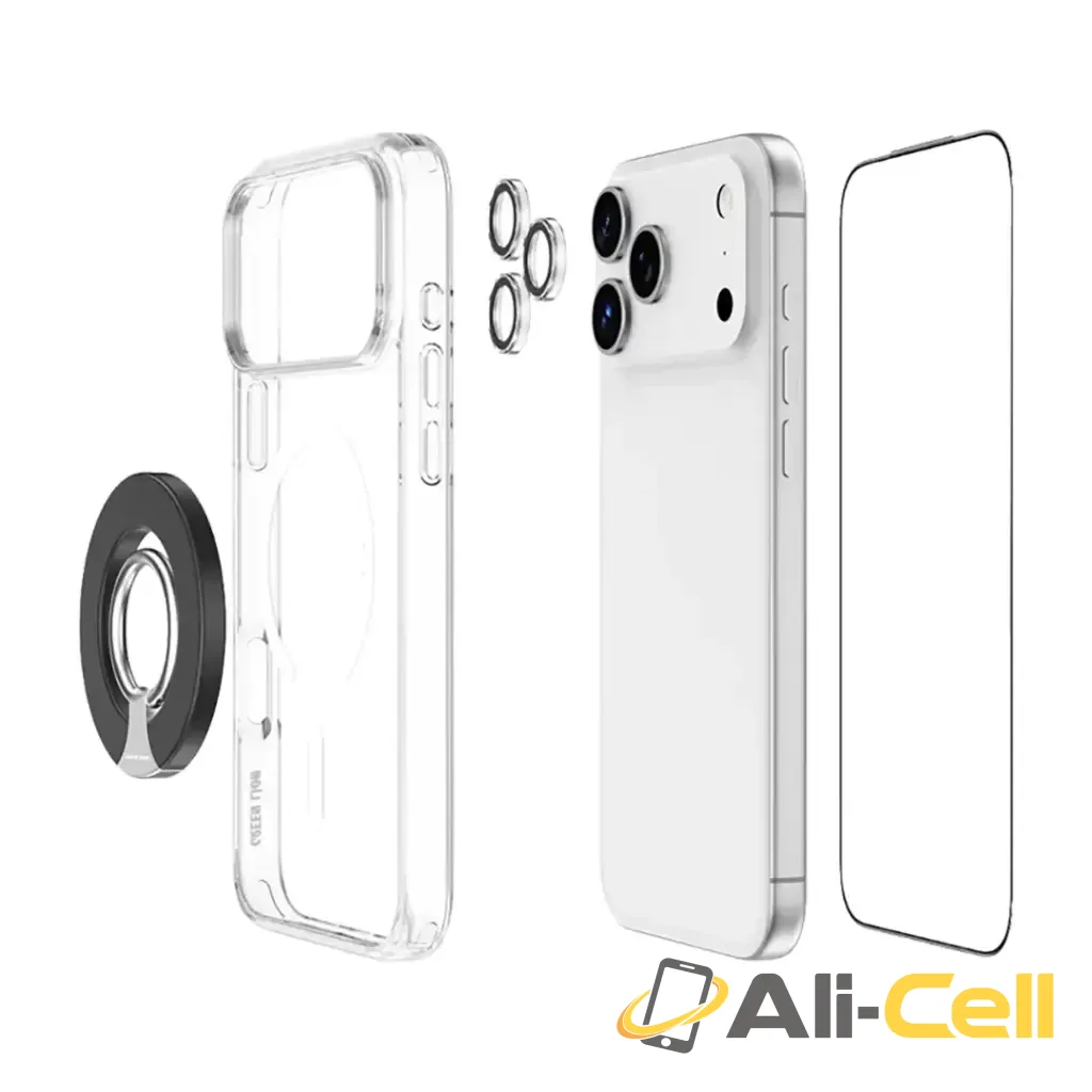 Green Lion 4-In-1 Protection Pack for iPhone 17 Pro/Pro Max- Clear