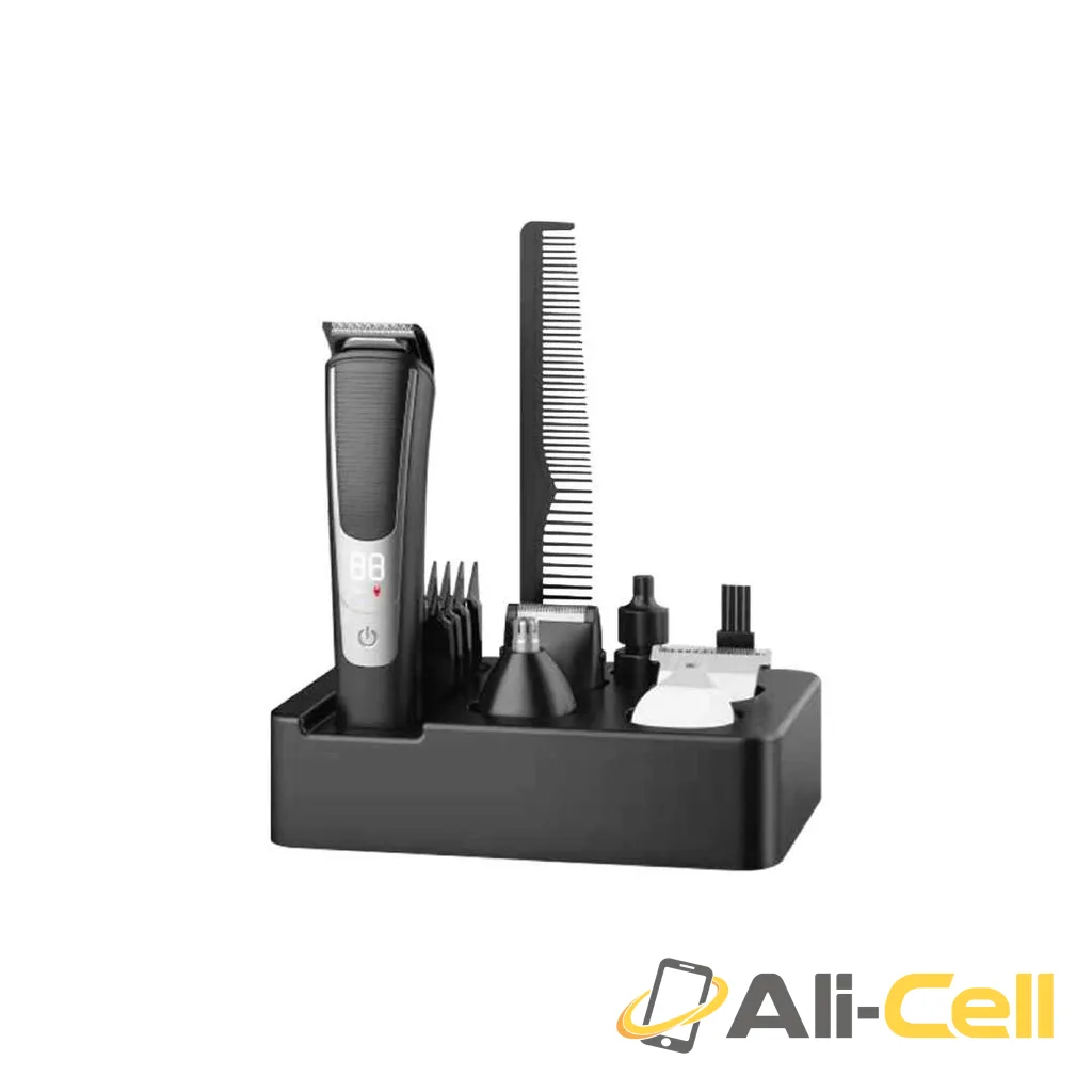 Green Lion 5 in 1 Grooming Set 600mAh - Black