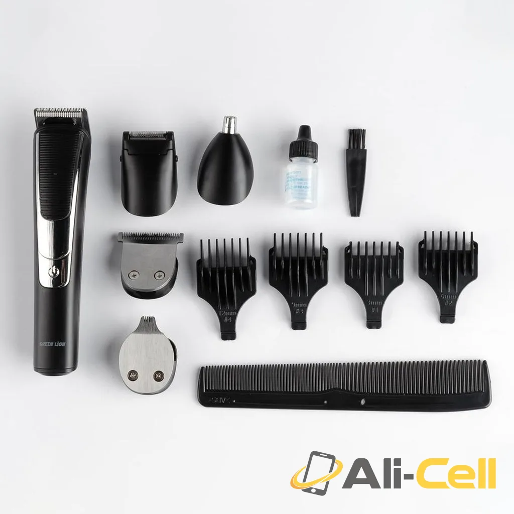 Green Lion 5 in 1 Grooming Set 600mAh - Black — 3