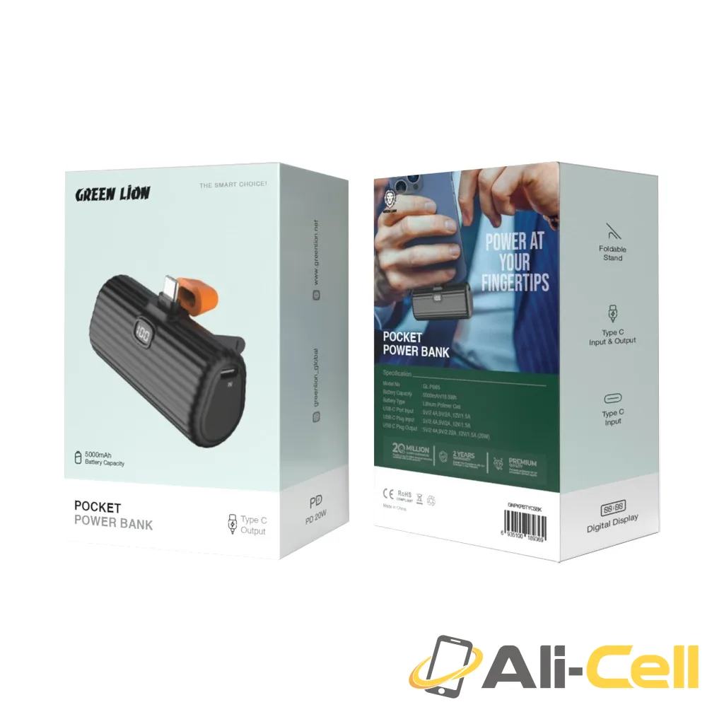 Green Lion 5000mAh Pocket Power Bank — 2