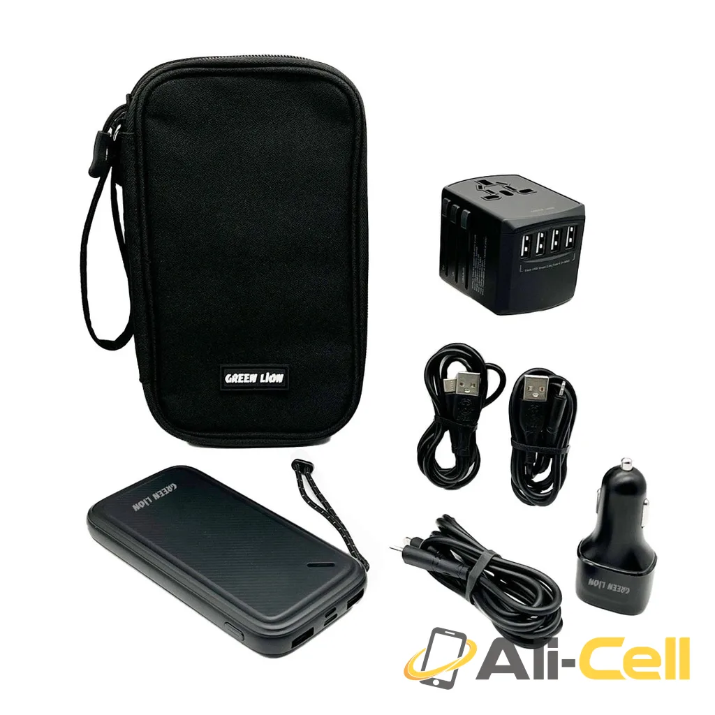 Green Lion 6 In 1 Universal Travel Bag - Black