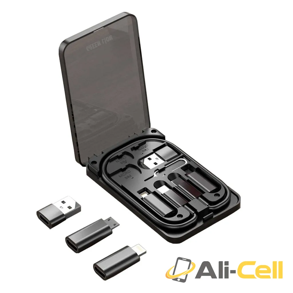Green Lion 6 in 1 Multi-Functional Travel Box - Black