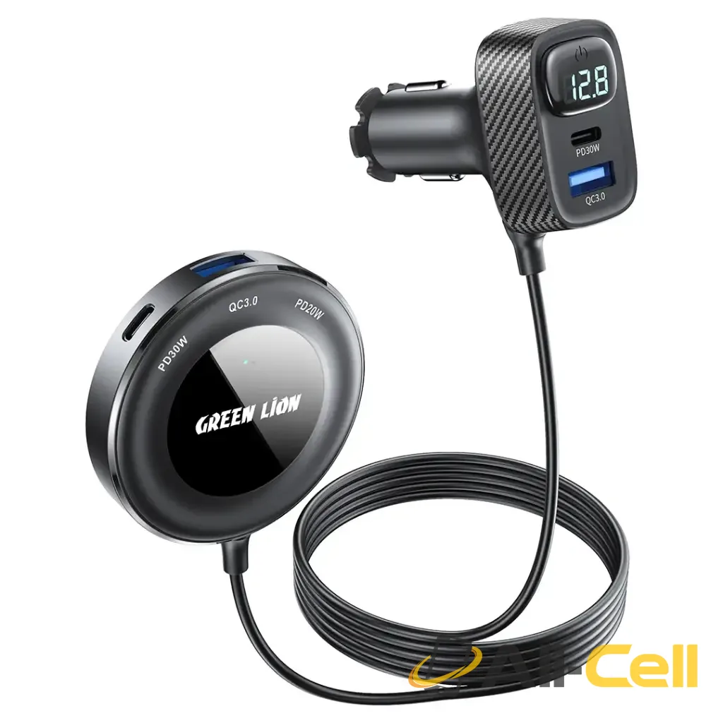 Green Lion 5-In-1 Multiport Car Charger Kit - Black — 2
