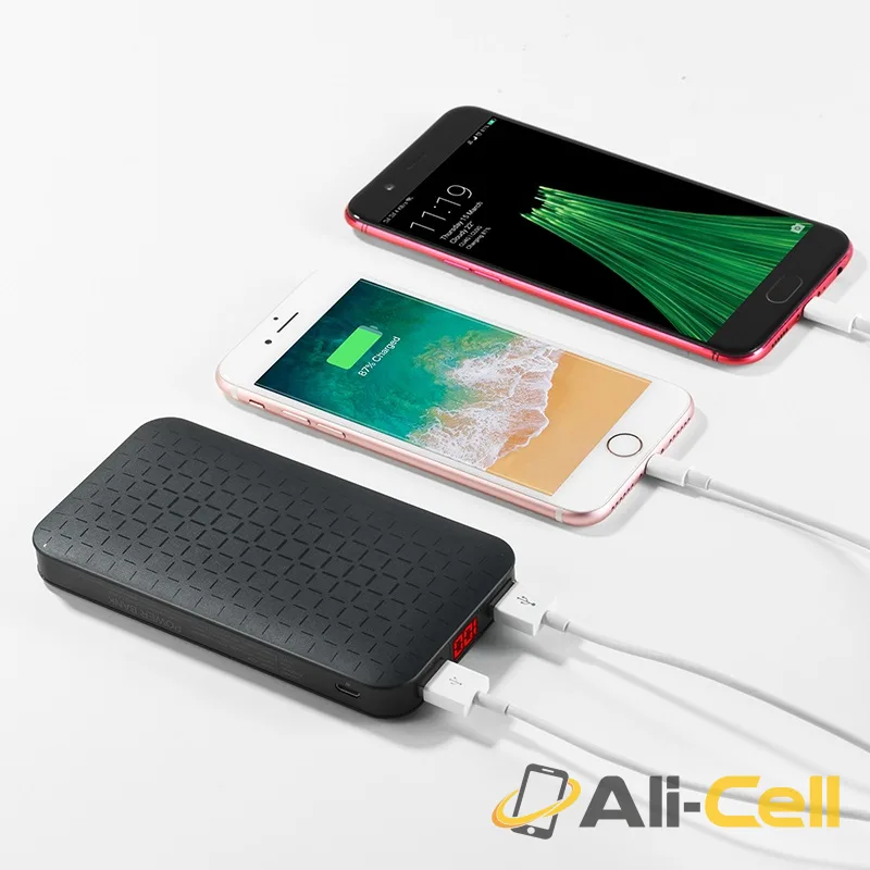 Power bank «J29A Cool square» 10000 mAh dual USB output — 4