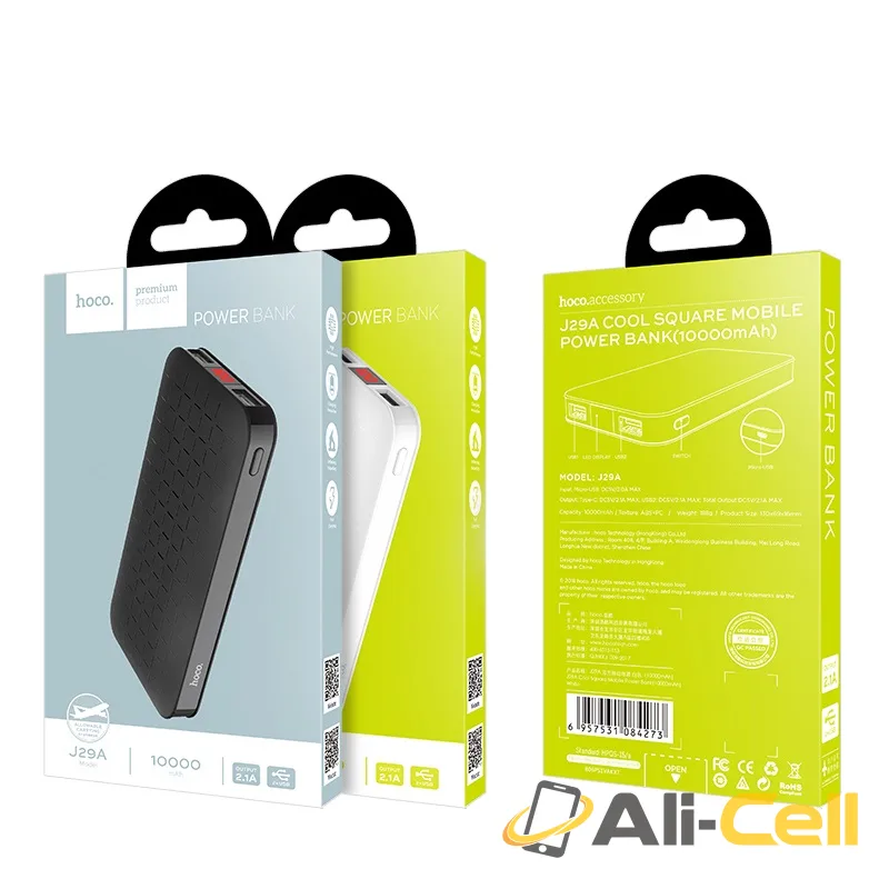 Power bank «J29A Cool square» 10000 mAh dual USB output — 7