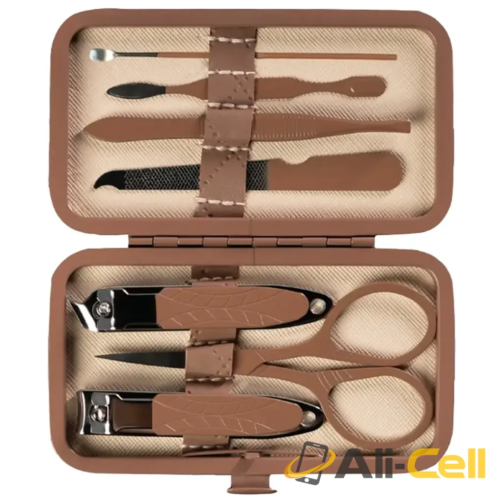 Green Lion 7-In-1 Manicure Kit - Brown