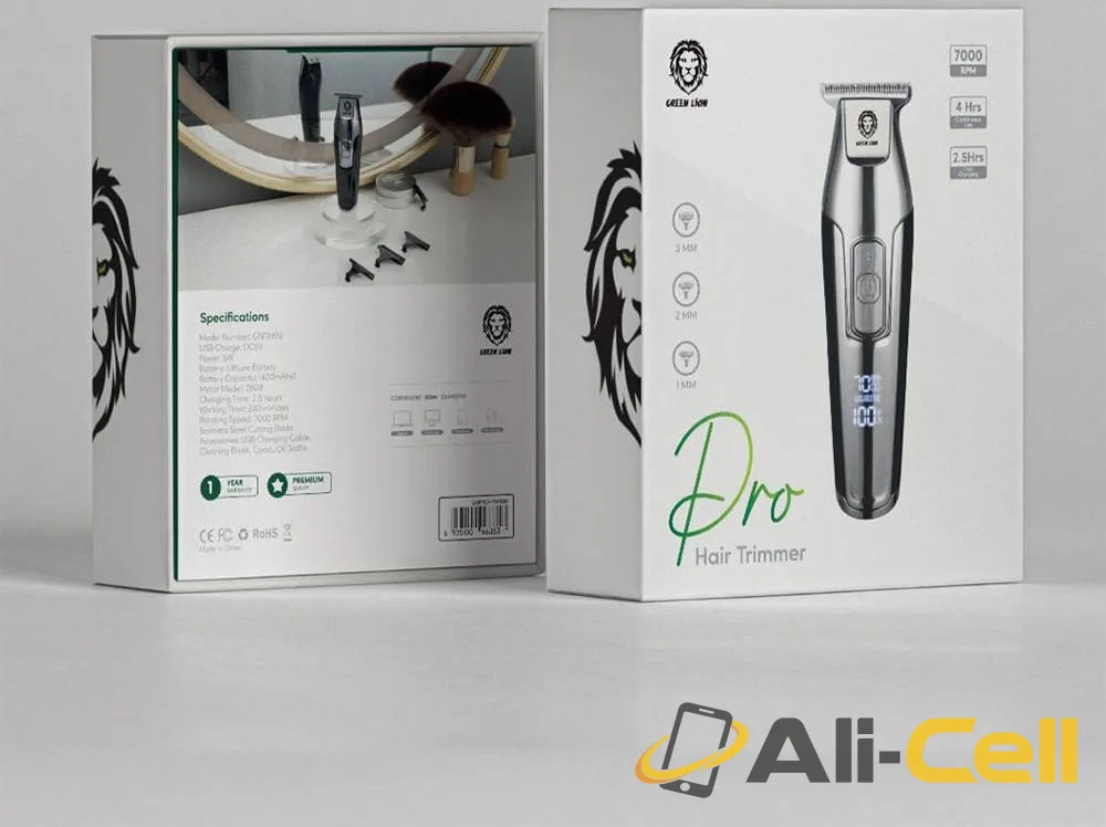 Green Lion 7000RPM USB Charging Pro Hair Trimmer 1400mAh — 2