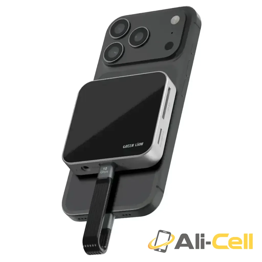 Green Lion 8-in-1 Hub Multi Device Support - Black