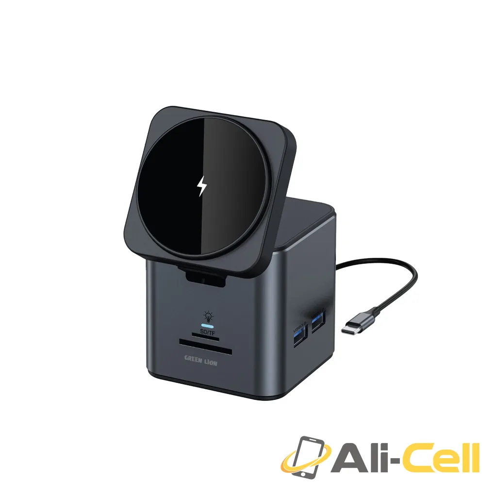 Green Lion 9 In 1 Hub Docking Station - Black