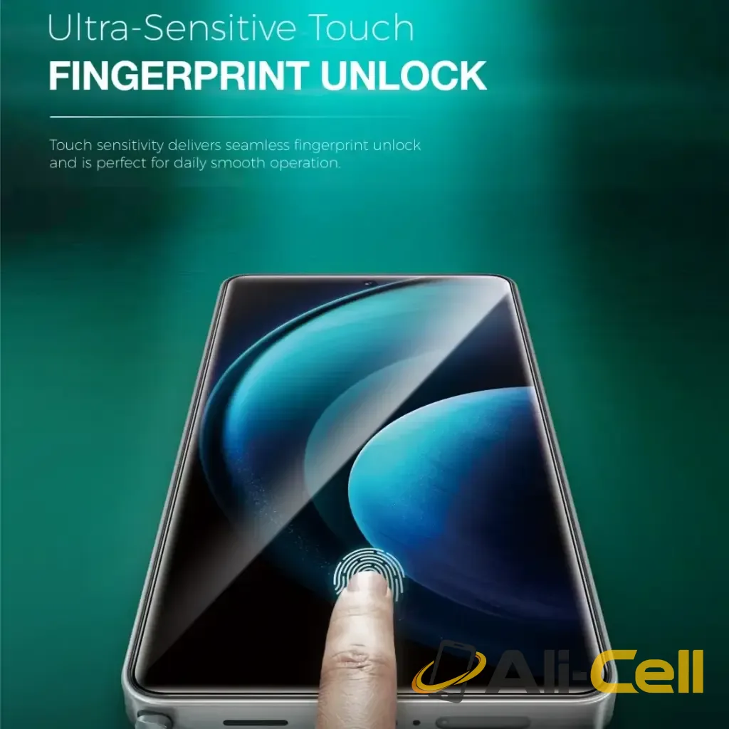 Green Lion 9H Privacy Shield Fingerprint Unlock Tempered Glass for S26 Ultra - Privacy — 3