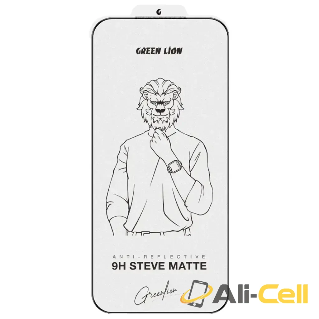 Green Lion 9H Steve Matte AG Glass Protector for iPhone 17 Pro/Pro Max - Clear
