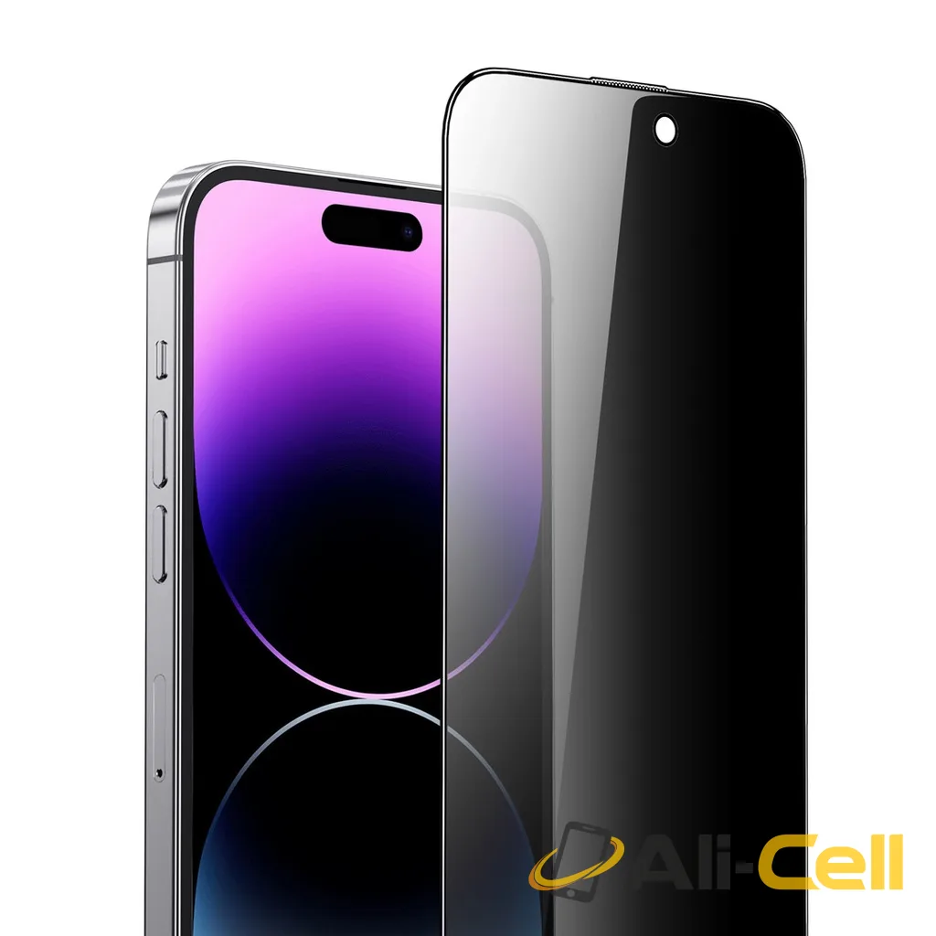 Green Lion 9H Steve Privacy Screen Protector for iPhone 15 Series - Black