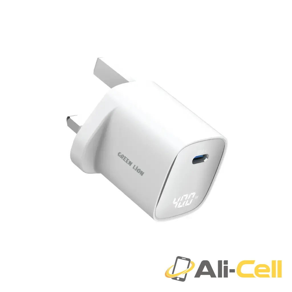 Green Lion AVS SERIES UK Wall Charger GaN 60W - White