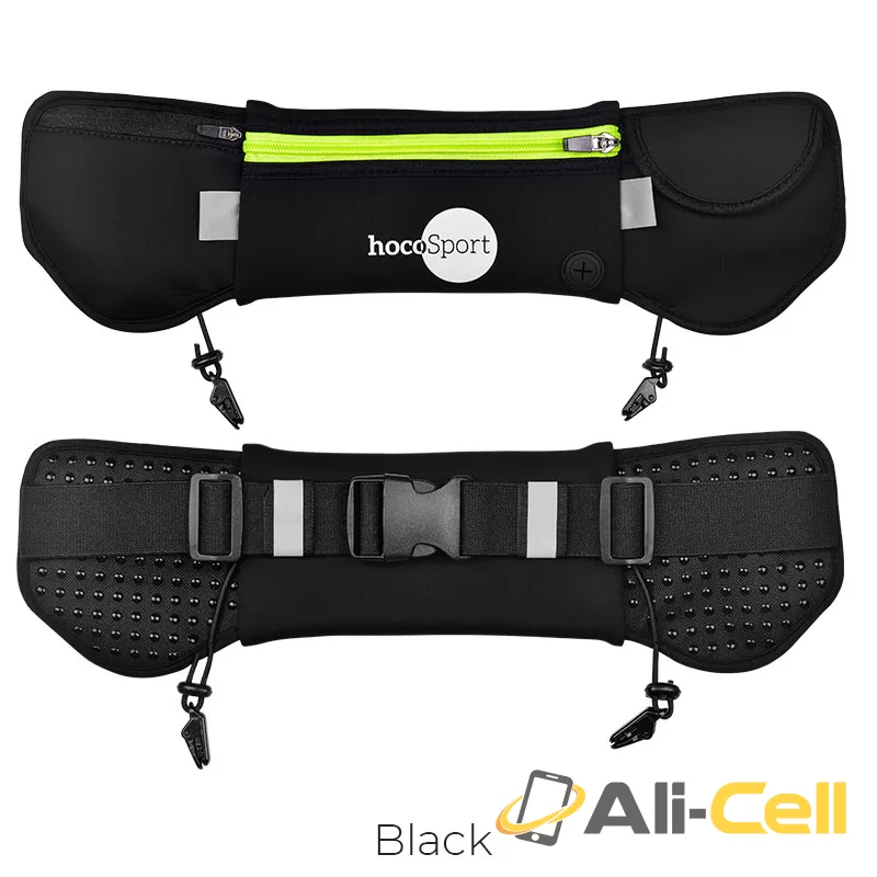 Multifunction waist bag with pockets and light reflection