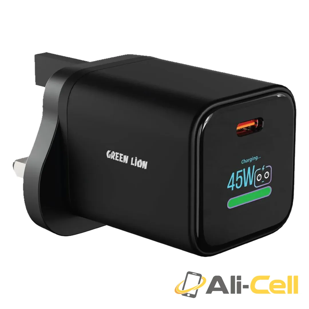 Green Lion AVS Connect TFT Wall Charger 45W - Black