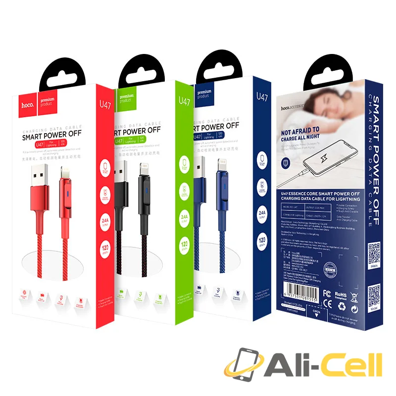 Cable USB to Lightning «U47 Essence core» charging data sync (1.2m) — 7