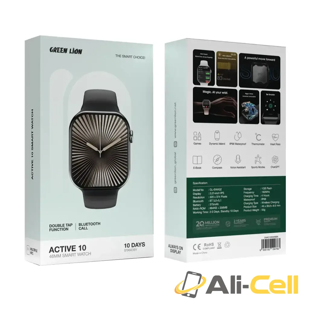 Green Lion Active 10 46MM Smart Watch — 2