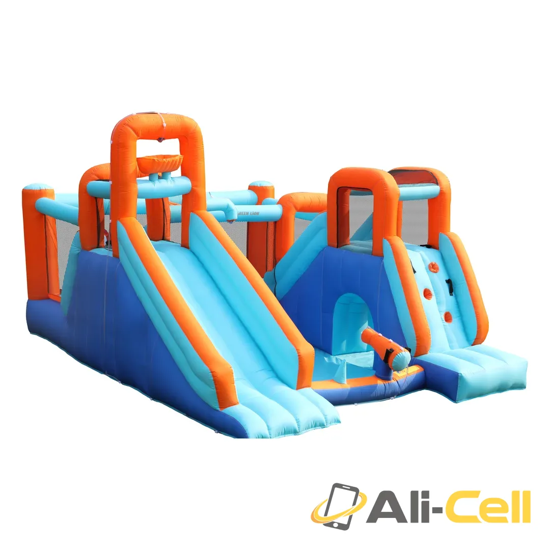 Green Lion Adventure Park GIP-17 Inflatable Bounce House - Blue