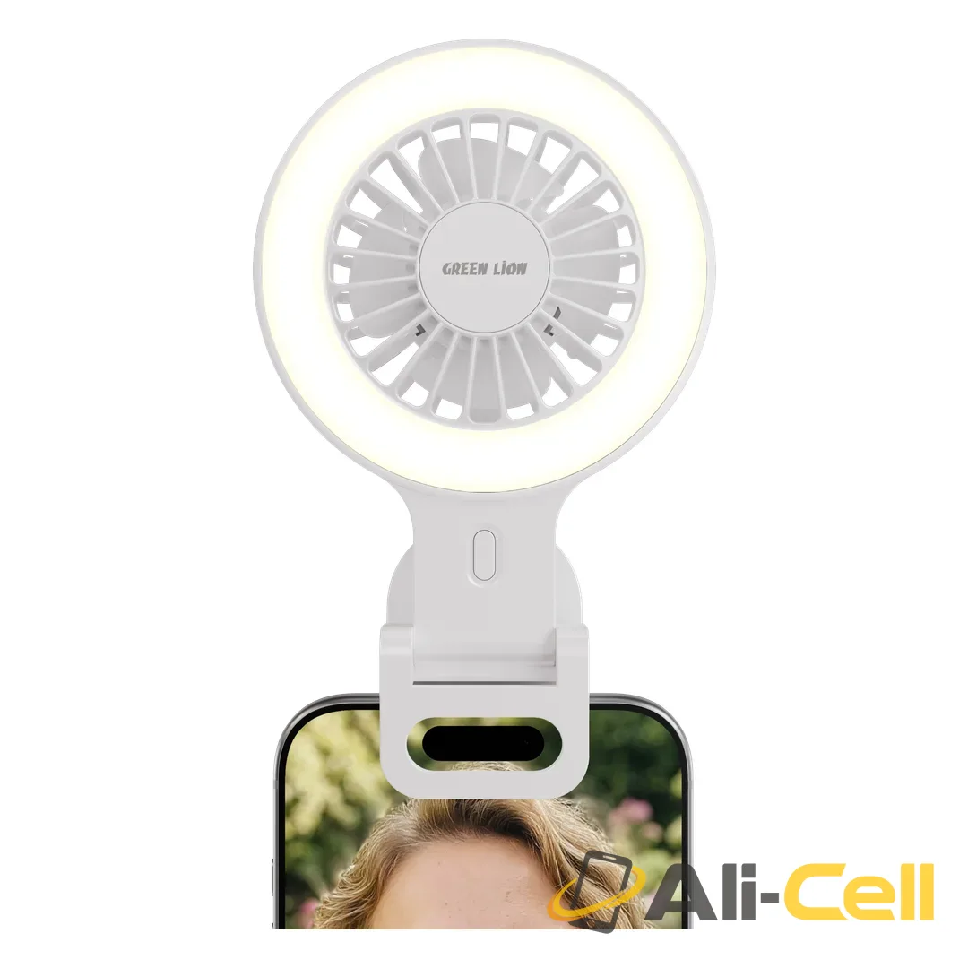 Green Lion Air Glow Clip-On Rechargeable Fan
