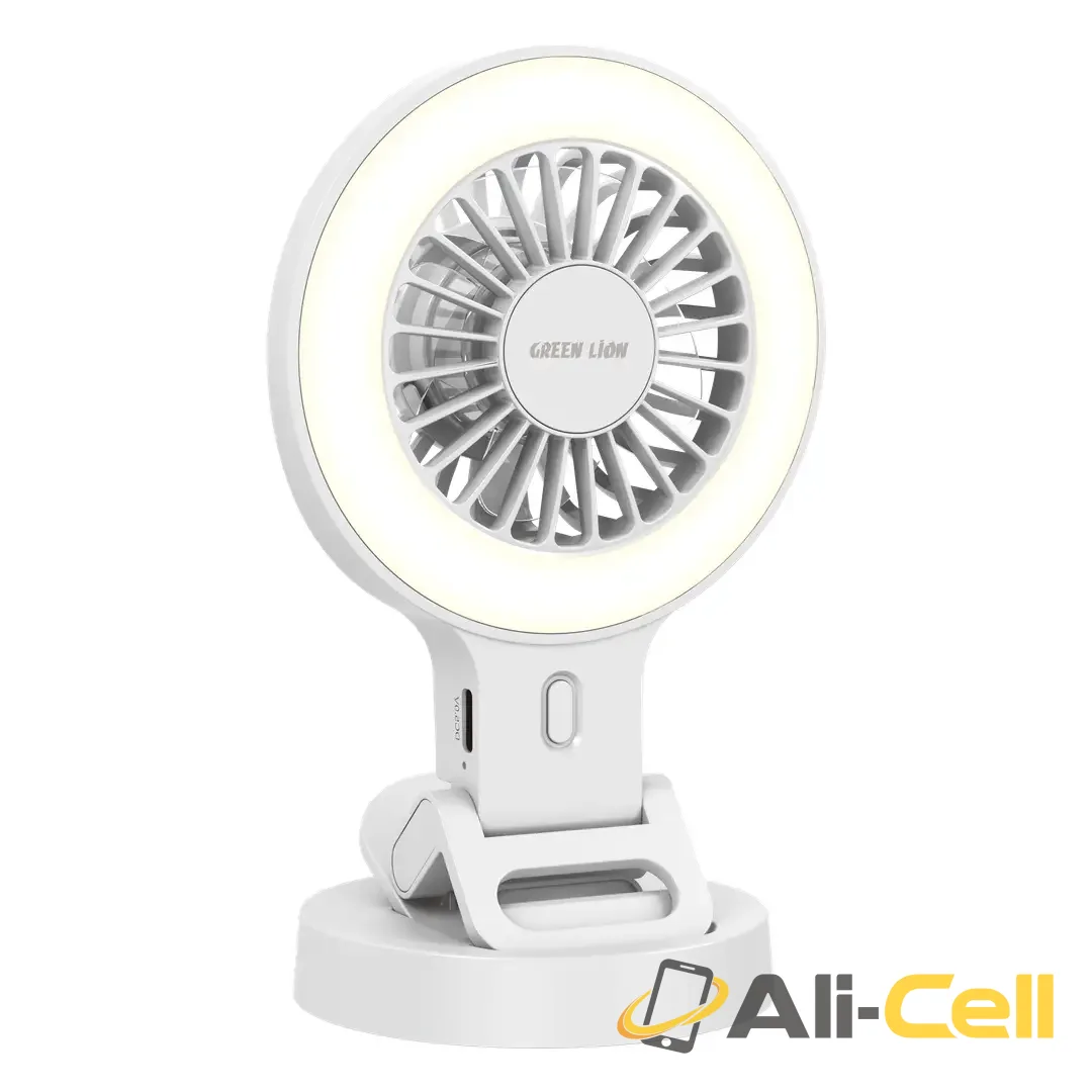 Green Lion Air Glow Clip-On Rechargeable Fan — 2