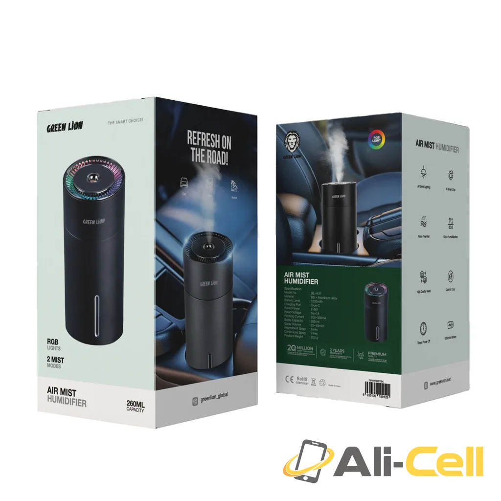 Green Lion Air Mist Humidifier 260ML - Black — 2