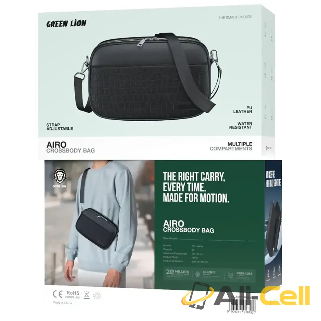 Green Lion Airo Crossbody Bag - Black — 2