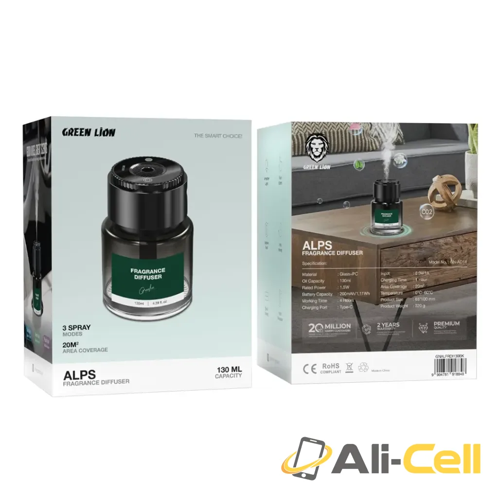 Green Lion Alps Fragrance Diffuser 130mL - black — 2