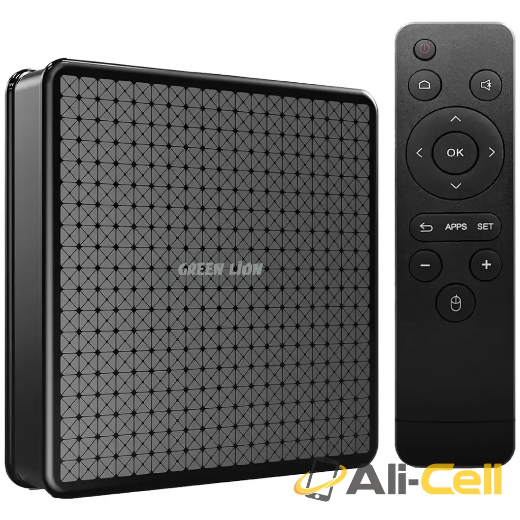 Green Lion Android TV Box 4K with Remote Control - Black