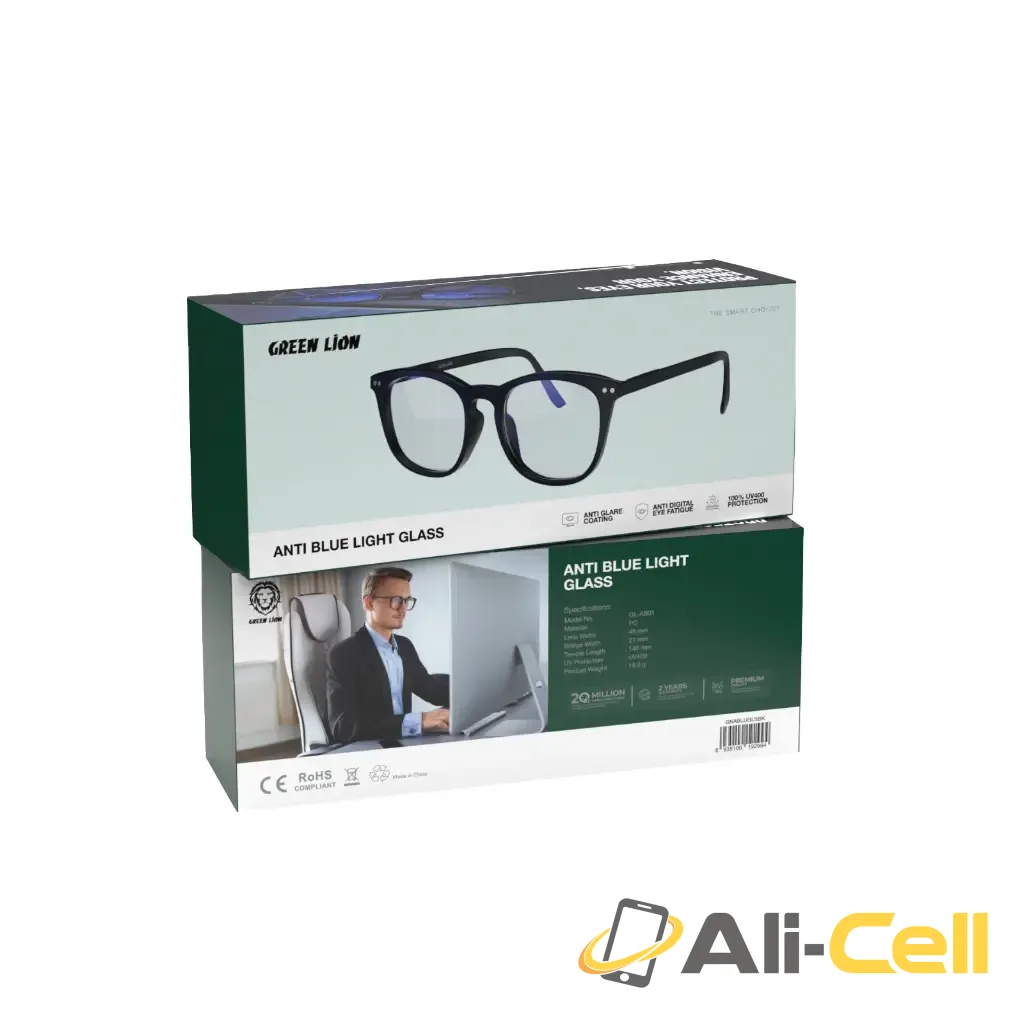 Green Lion Anti Glare Glass - Black — 2