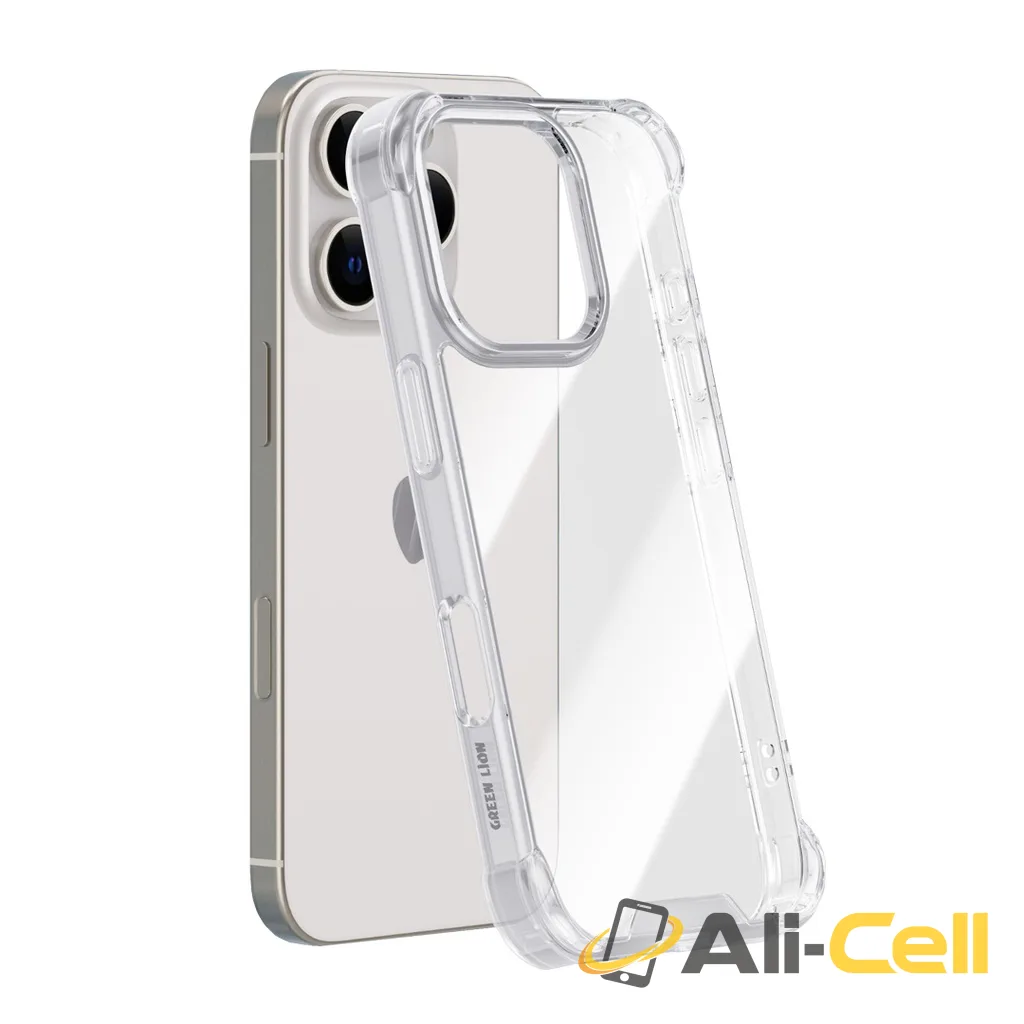 Green Lion Anti-Shock Case for iPhone 16 Pro Max / Pro / Plus - Clear