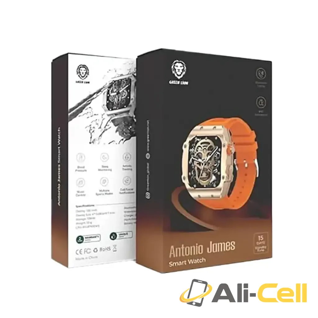 Green Lion Antonio James Smart Watch - Orange — 3