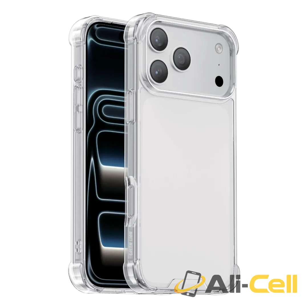 Green Lion Anti-Shock Case with Military Grade Drop Protection for iPhone 18 Pro/Pro Max - Clear