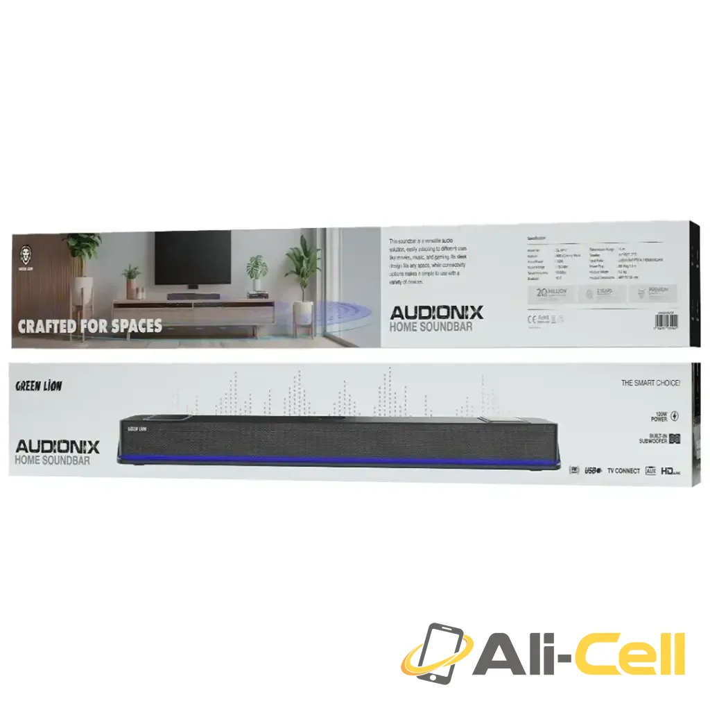 Green Lion Audionix Home Soundbar - Black — 2