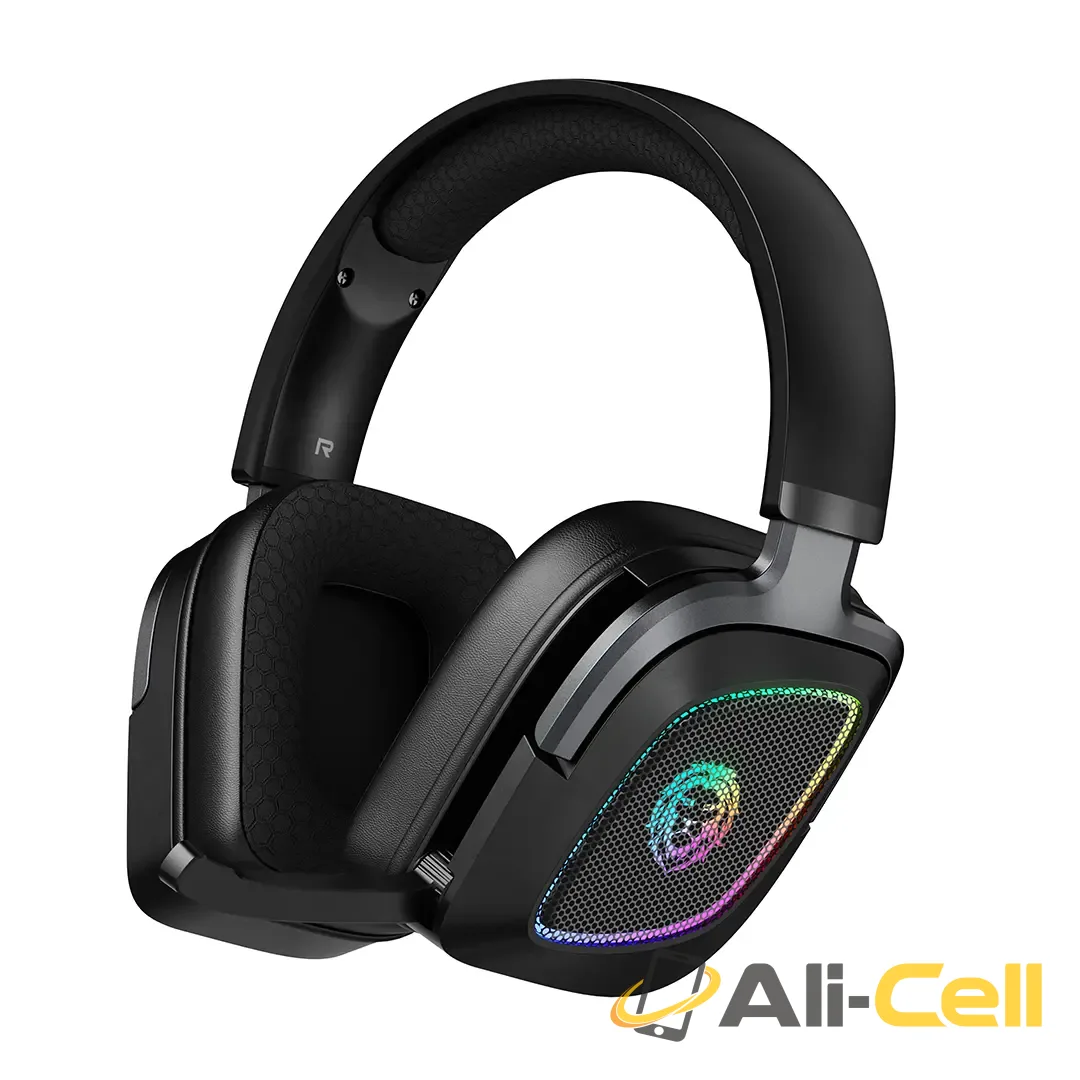 Green Lion Battle Wireless Gaming Headphones - Black