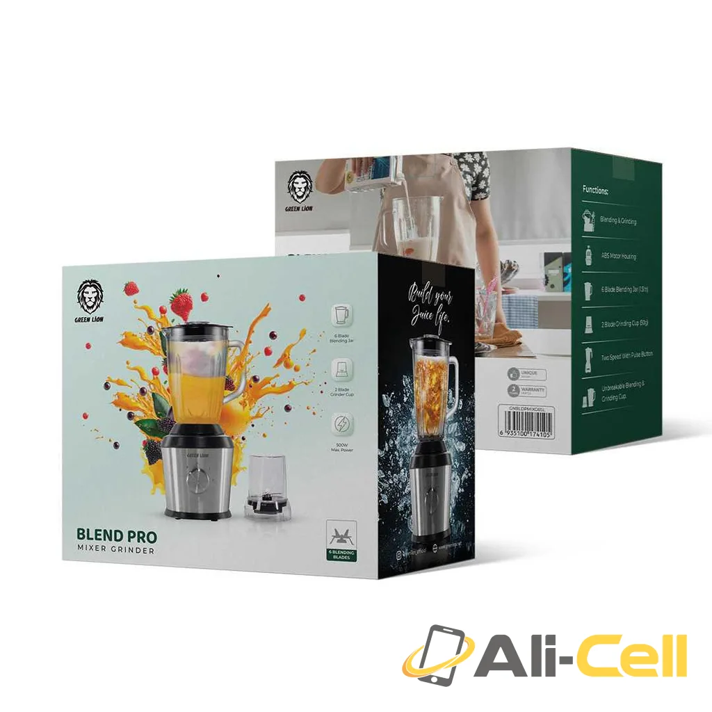 Green Lion Blend Pro Mixer Grinder 500W 1500mL - Silver — 2