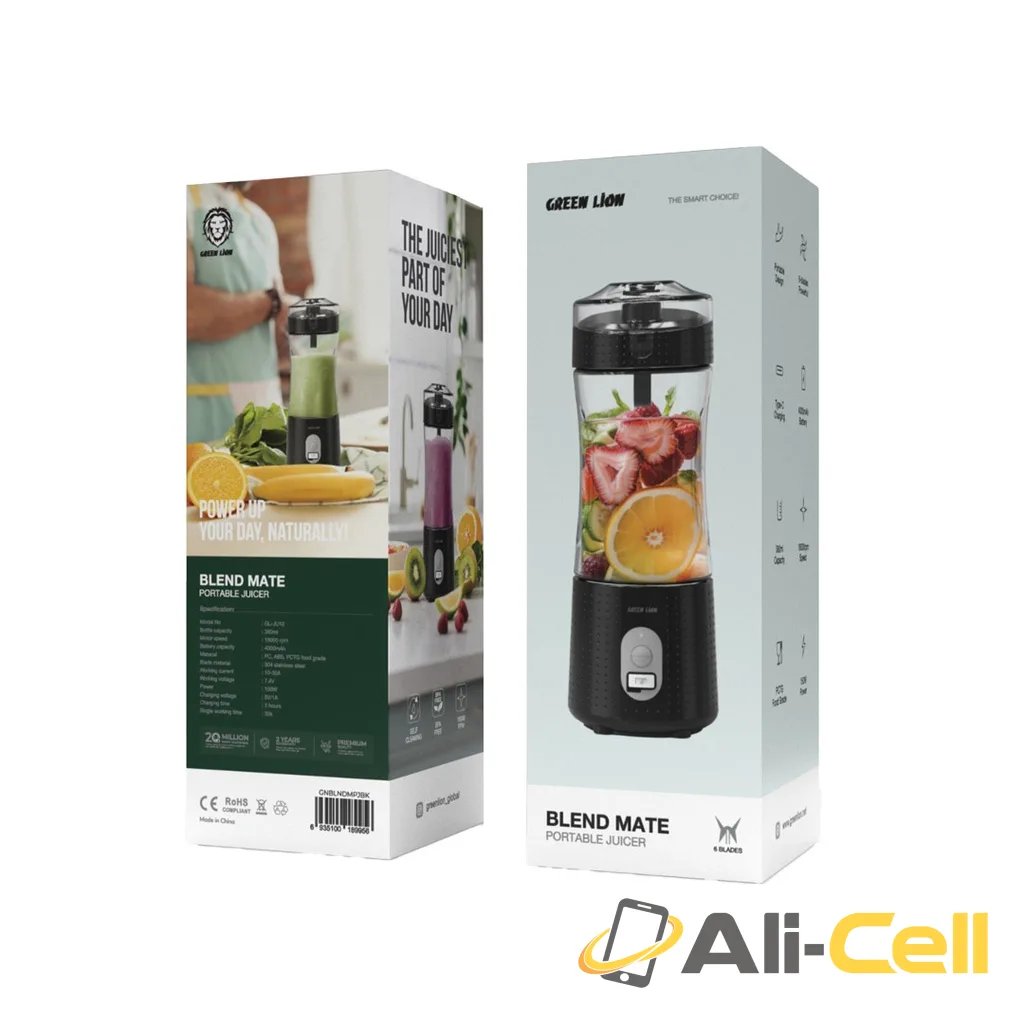 Green Lion Blend Mate Portable Juicer - Black — 2
