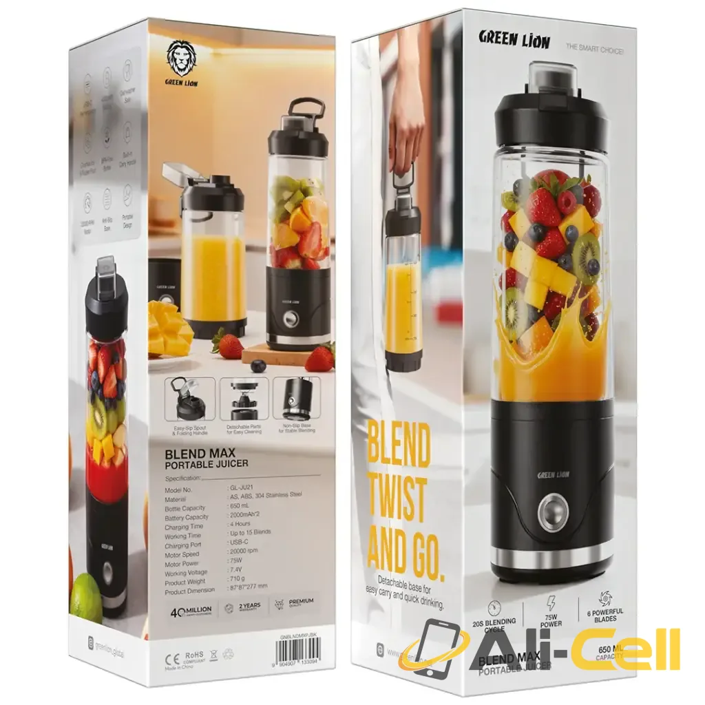 Green Lion Blend Max Portable Juicer — 2