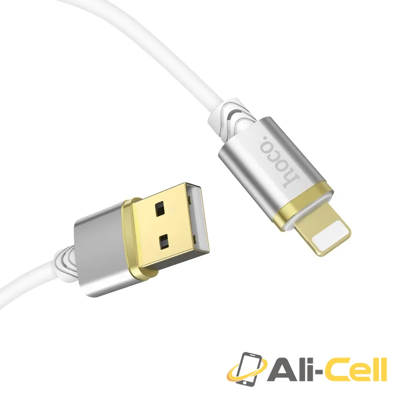Cable USB to Lightning «U45 Gold collar» charging data sync (1.0m) — 5