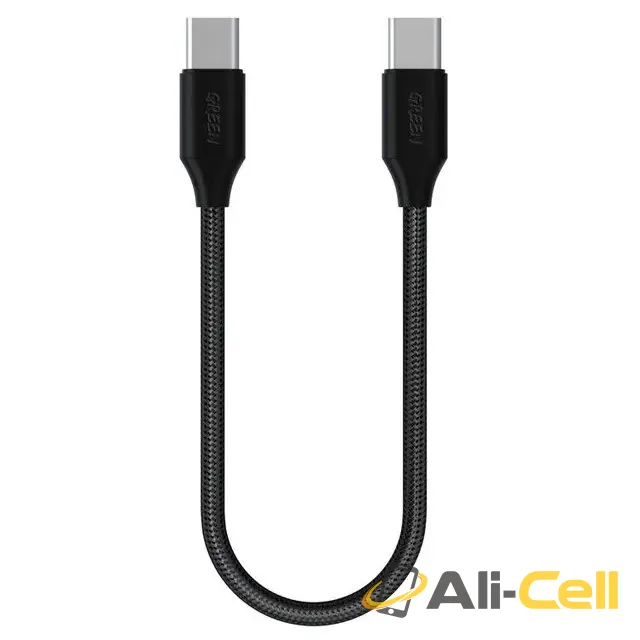 Green Lion Braided Type-C to Type-C Cable 30cm 60W
